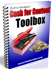 Cash For Content Toolbox