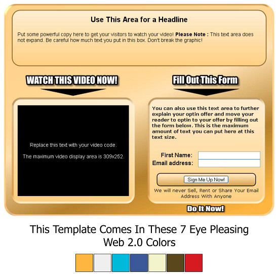 Squeeze Video Template 2 Squeeze Video Template 1