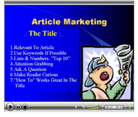 article marketing video tutorials