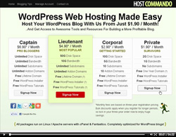 hostcommando cpanel web hosting
