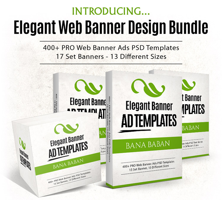 Elegant Banner - Web Banner Ad PSD Templates Mega Bundle