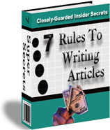   "7 Rules To Writing Articles"